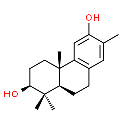 ChemSpider 2D Image | (3beta)-13-Methylpodocarpa-8,11,13-triene-3,12-diol | C18H26O2