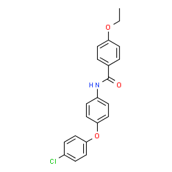 ChemSpider 2D Image | N-[4-(4-Chlorophenoxy)phenyl]-4-ethoxybenzamide | C21H18ClNO3