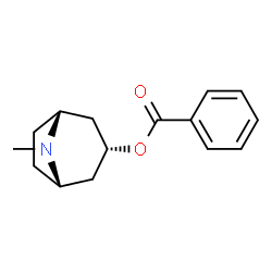 ChemSpider 2D Image | (3-endo)-8-Methyl-8-azabicyclo[3.2.1]oct-3-yl benzoate | C15H19NO2