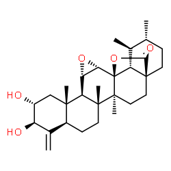 ChemSpider 2D Image | (1S,2S,4S,5R,6S,8R,9R,11R,14R,15S,18S,21R,22S,23R)-8,9-Dihydroxy-6,14,15,21,22-pentamethyl-10-methylene-3,24-dioxaheptacyclo[16.5.2.0~1,15~.0~2,4~.0~5,14~.0~6,11~.0~18,23~]pentacosan-25-one | C29H42O5