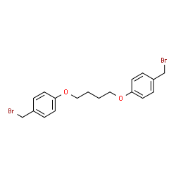 ChemSpider 2D Image | 1,1'-[1,4-Butanediylbis(oxy)]bis[4-(bromomethyl)benzene] | C18H20Br2O2