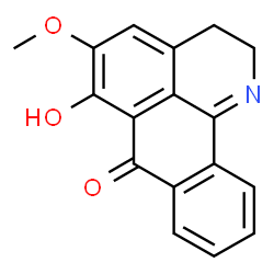 ChemSpider 2D Image | 6-Hydroxy-5-methoxy-2,3-dihydro-7H-dibenzo[de,h]quinolin-7-one | C17H13NO3