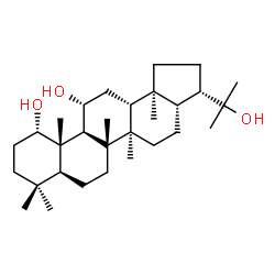 ChemSpider 2D Image | (1alpha,11alpha)-Hopane-1,11,22-triol | C30H52O3