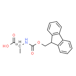 ChemSpider 2D Image | Alanine-2-13C, N-[(9H-fluoren-9-ylmethoxy)carbonyl]- | C1713CH17NO4