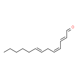 ChemSpider 2D Image | (2E,4Z,7E)-2,4,7-Tridecatrienal | C13H20O