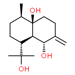 ChemSpider 2D Image | cadinan-4(11)-ene-1,5,12-triol | C15H26O3