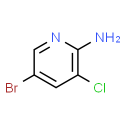 ChemSpider 2D Image | 5-Bromo-3-chloro-2-pyridinamine | C5H4BrClN2