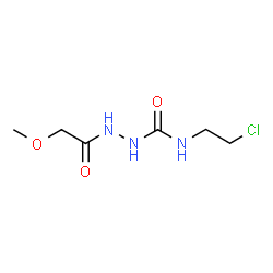 ChemSpider 2D Image | N-(2-Chloroethyl)-2-(methoxyacetyl)hydrazinecarboxamide | C6H12ClN3O3