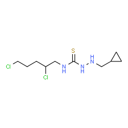 ChemSpider 2D Image | 2-(Cyclopropylmethyl)-N-(2,5-dichloropentyl)hydrazinecarbothioamide | C10H19Cl2N3S