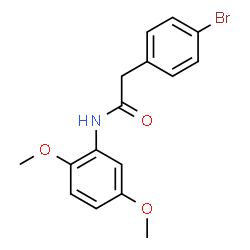 ChemSpider 2D Image | 2-(4-Bromophenyl)-N-(2,5-dimethoxyphenyl)acetamide | C16H16BrNO3