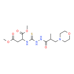 ChemSpider 2D Image | Dimethyl N-({2-[2-methyl-3-(4-morpholinyl)propanoyl]hydrazino}carbonothioyl)aspartate | C15H26N4O6S