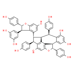 ChemSpider 2D Image | Hemsleyanol C | C56H42O12