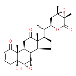 ChemSpider 2D Image | (1aS,1bR,5aR,5bS,7aR,8R,10aS,10bS,10cS)-8-{(1S)-1-[(1S,4R,6S)-1,6-Dimethyl-2-oxo-3,7-dioxabicyclo[4.1.0]hept-4-yl]ethyl}-1b-hydroxy-5a,7a-dimethyl-1b,5a,5b,6,8,9,10,10a,10b,10c-decahydro-1aH-cyclopent
a[1,2]phenanthro[9,10-b]oxirene-5,7(2H,7aH)-dione (non-preferred name) | C28H36O7