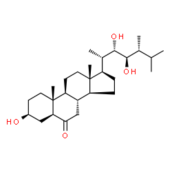 ChemSpider 2D Image | 22,24-Di-epi-teasterone | C28H48O4
