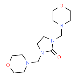 ChemSpider 2D Image | 1,3-Bis(4-morpholinylmethyl)-2-imidazolidinone | C13H24N4O3