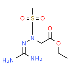ChemSpider 2D Image | Ethyl [2-(diaminomethylene)-1-(methylsulfonyl)hydrazino]acetate | C6H14N4O4S