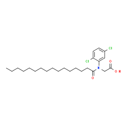 ChemSpider 2D Image | N-(2,5-Dichlorophenyl)-N-palmitoylglycine | C24H37Cl2NO3