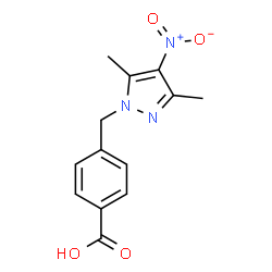 ChemSpider 2D Image | 4-[(3,5-dimethyl-4-nitropyrazol-1-yl)methyl]benzoic acid | C13H13N3O4