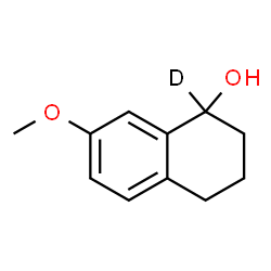 ChemSpider 2D Image | 7-Methoxy(1-~2~H)-1,2,3,4-tetrahydro-1-naphthalenol | C11H13DO2