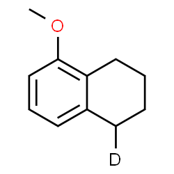 ChemSpider 2D Image | 5-Methoxy(1-~2~H_1_)-1,2,3,4-tetrahydronaphthalene | C11H13DO