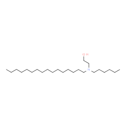 ChemSpider 2D Image | 2-[Hexadecyl(hexyl)amino]ethanol | C24H51NO