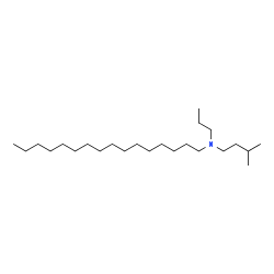 ChemSpider 2D Image | N-(3-Methylbutyl)-N-propyl-1-hexadecanamine | C24H51N