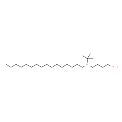 ChemSpider 2D Image | 4-[Hexadecyl(2-methyl-2-propanyl)amino]-1-butanol | C24H51NO
