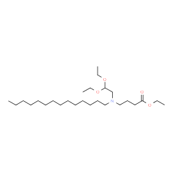 ChemSpider 2D Image | Ethyl 4-[(2,2-diethoxyethyl)(tetradecyl)amino]butanoate | C26H53NO4