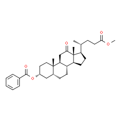 ChemSpider 2D Image | Methyl (3alpha,5beta)-3-(benzoyloxy)-12-oxocholan-24-oate | C32H44O5