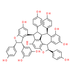 ChemSpider 2D Image | iso-Vaticanol B | C56H42O12
