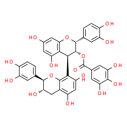 ChemSpider 2D Image | procyanidin B1 3-O-gallate | C37H30O16