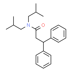 ChemSpider 2D Image | N,N-Diisobutyl-3,3-diphenylpropanamide | C23H31NO