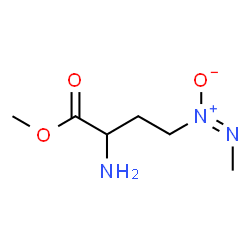 ChemSpider 2D Image | Methyl 2-amino-4-[(E)-methyl-NNO-azoxy]butanoate | C6H13N3O3