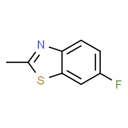 ChemSpider 2D Image | 6-fluoro-2-methylbenzothiazole | C8H6FNS