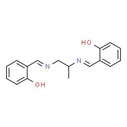 ChemSpider 2D Image | N, N-Disalicylidene-1, 2-propanediamine | C17H18N2O2