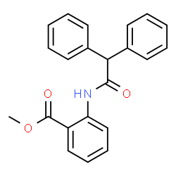 ChemSpider 2D Image | Methyl 2-[(diphenylacetyl)amino]benzoate | C22H19NO3