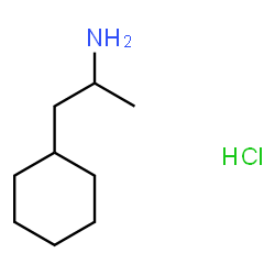 ChemSpider 2D Image | 1-Cyclohexyl-2-propanamine hydrochloride (1:1) | C9H20ClN