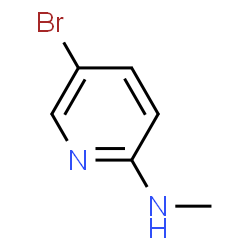 ChemSpider 2D Image | 5-Bromo-2-(methylamino)pyridine | C6H7BrN2