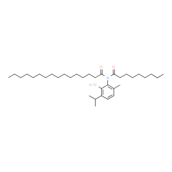 ChemSpider 2D Image | N-(2-Hydroxy-3-isopropyl-6-methylphenyl)-N-nonanoylhexadecanamide | C35H61NO3