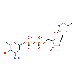 ChemSpider 2D Image | dTDP-beta-L-daunosamine | C16H27N3O13P2