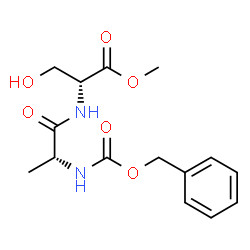 ChemSpider 2D Image | Methyl N-[(benzyloxy)carbonyl]-D-alanyl-D-serinate | C15H20N2O6