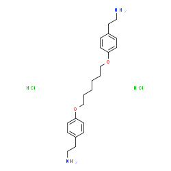 ChemSpider 2D Image | 2,2'-[1,6-Hexanediylbis(oxy-4,1-phenylene)]diethanamine dihydrochloride | C22H34Cl2N2O2