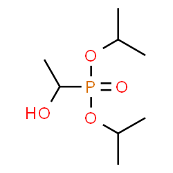 ChemSpider 2D Image | Diisopropyl (1-hydroxyethyl)phosphonate | C8H19O4P