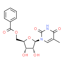 ChemSpider 2D Image | 5'-O-Benzoyl-5-methyluridine | C17H18N2O7