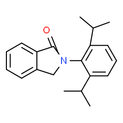 ChemSpider 2D Image | 2-(2,6-Diisopropylphenyl)-1-isoindolinone | C20H23NO