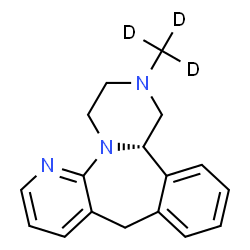 ChemSpider 2D Image | (14bS)-2-(~2~H_3_)Methyl-1,2,3,4,10,14b-hexahydropyrazino[2,1-a]pyrido[2,3-c][2]benzazepine | C17H16D3N3