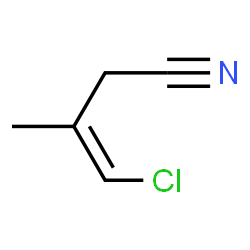 ChemSpider 2D Image | (3Z)-4-Chloro-3-methyl-3-butenenitrile | C5H6ClN