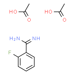 ChemSpider 2D Image | 2-Fluorobenzenecarboximidamide acetate (1:2) | C11H15FN2O4