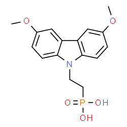 ChemSpider 2D Image | [2-(3,6-Dimethoxy-9H-carbazol-9-yl)ethyl]phosphonic acid | C16H18NO5P