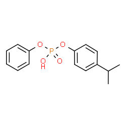 ChemSpider 2D Image | 4-Isopropylphenyl phenyl hydrogen phosphate | C15H17O4P